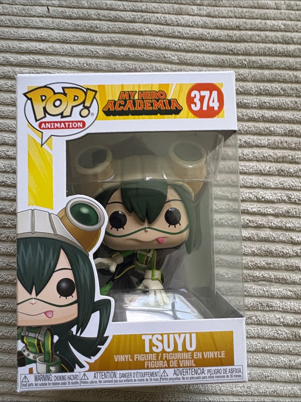 Funko Pop! Animation Tsuyu Vinyl Figure - Green, Brown